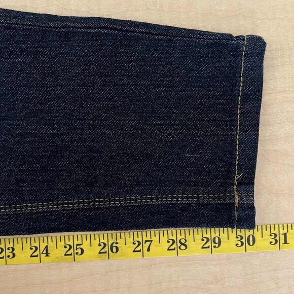 NEW‎ Hybrid Women's Denim Jeans Size 13 Skinny Stretch Buttons Mid Rise Black - Picture 9 of 11